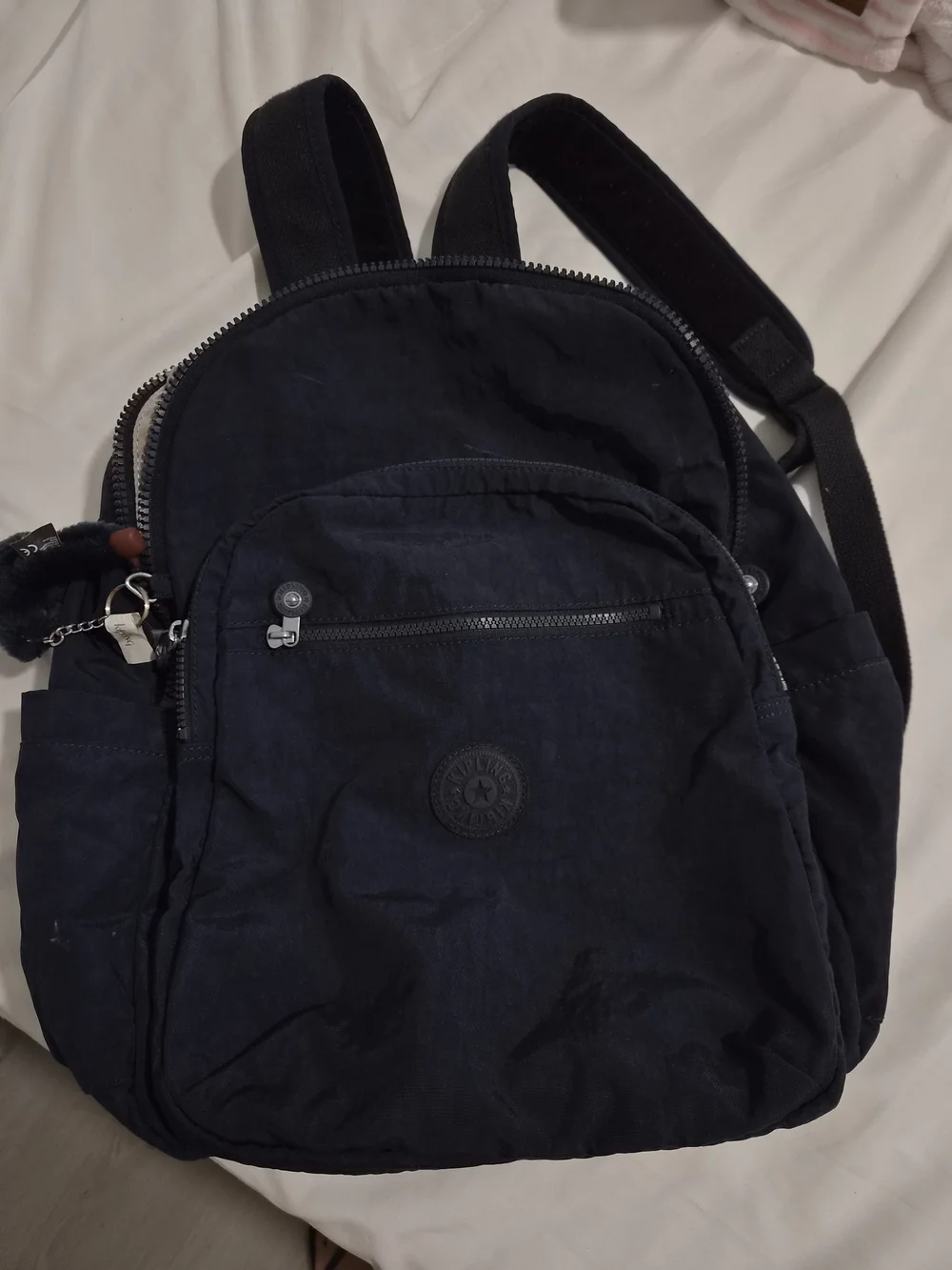 Kipling Blue Nylon Everyday Backpack - Casual Men’s Bag